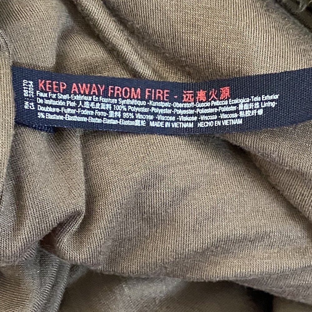 Free People Movement Women's Army Green Nantucket Fleece Plush Relaxed Slouchy L - Picture 13 of 13